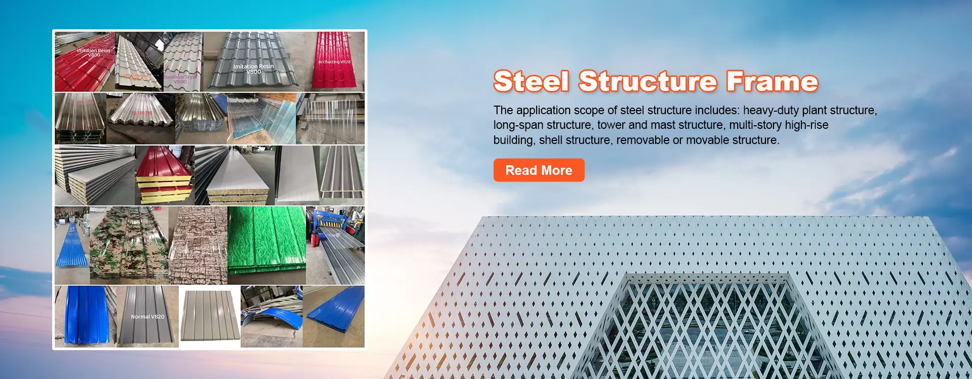 Cadre de structure en acier de Chine